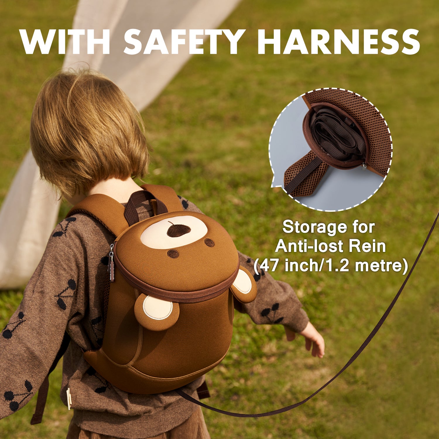 Bear Buddy Backpack – For Kids (Ages 2–6)