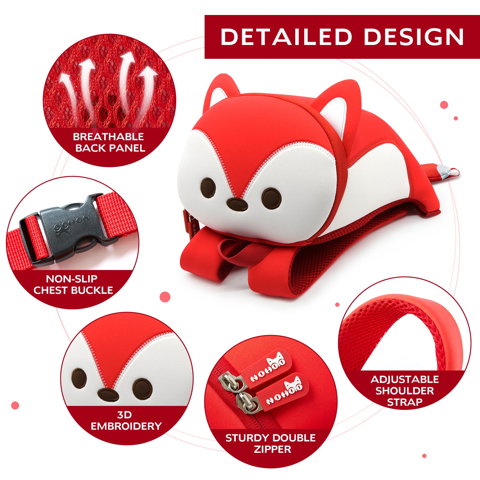 Fox Buddy Backpack – For Kids (Ages 2–6)