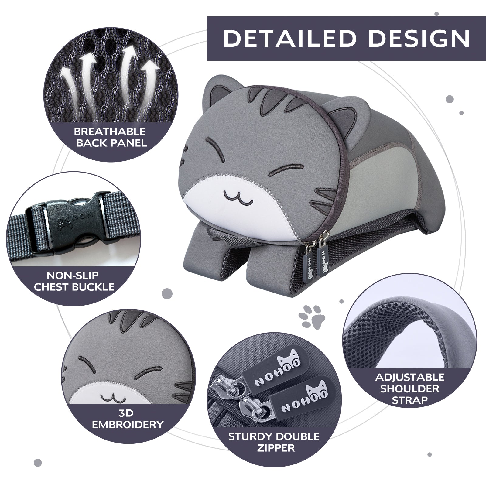 Cat Buddy Backpack – For Kids (Ages 2–6)
