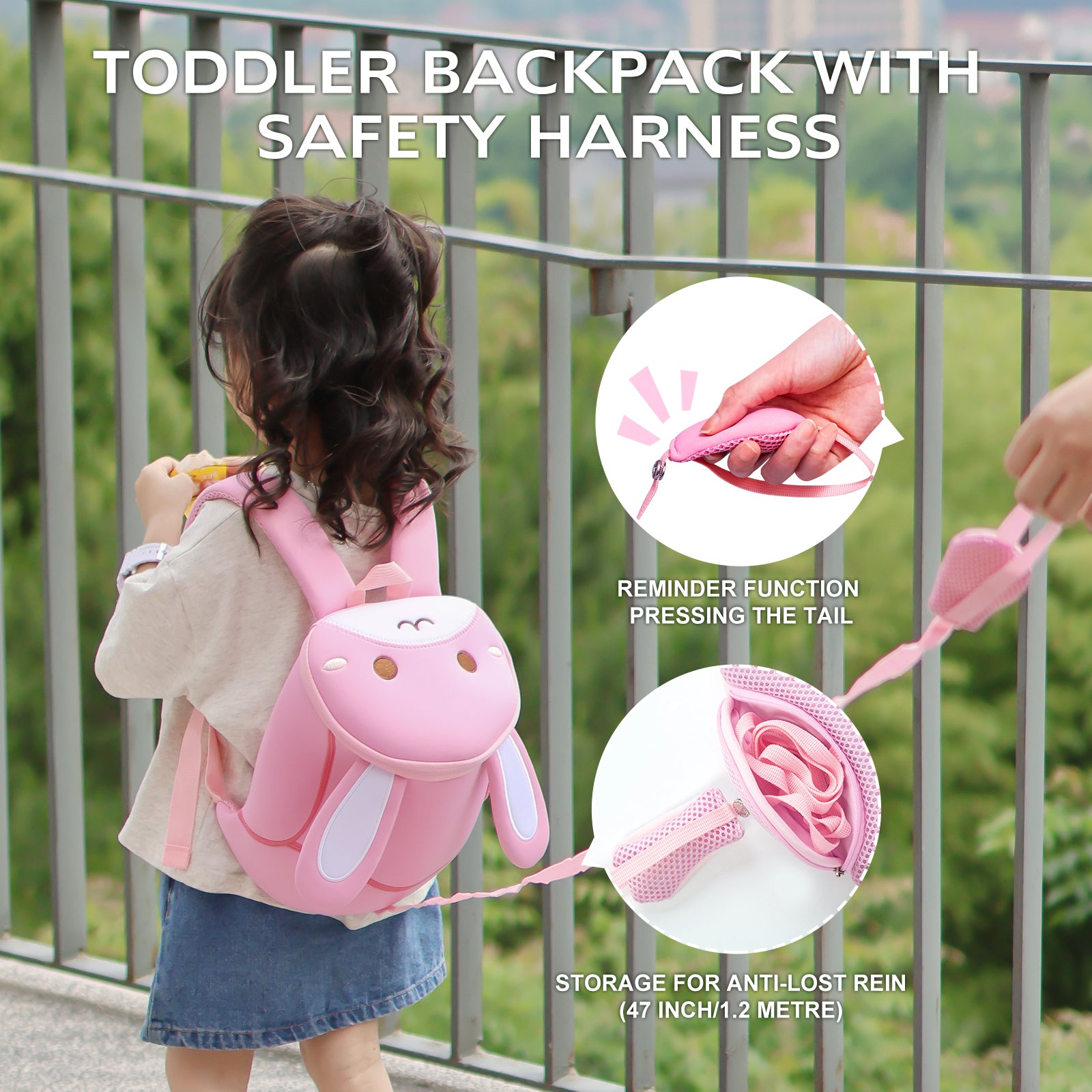 Bunny Buddy Backpack – For Kids (Ages 2–6)