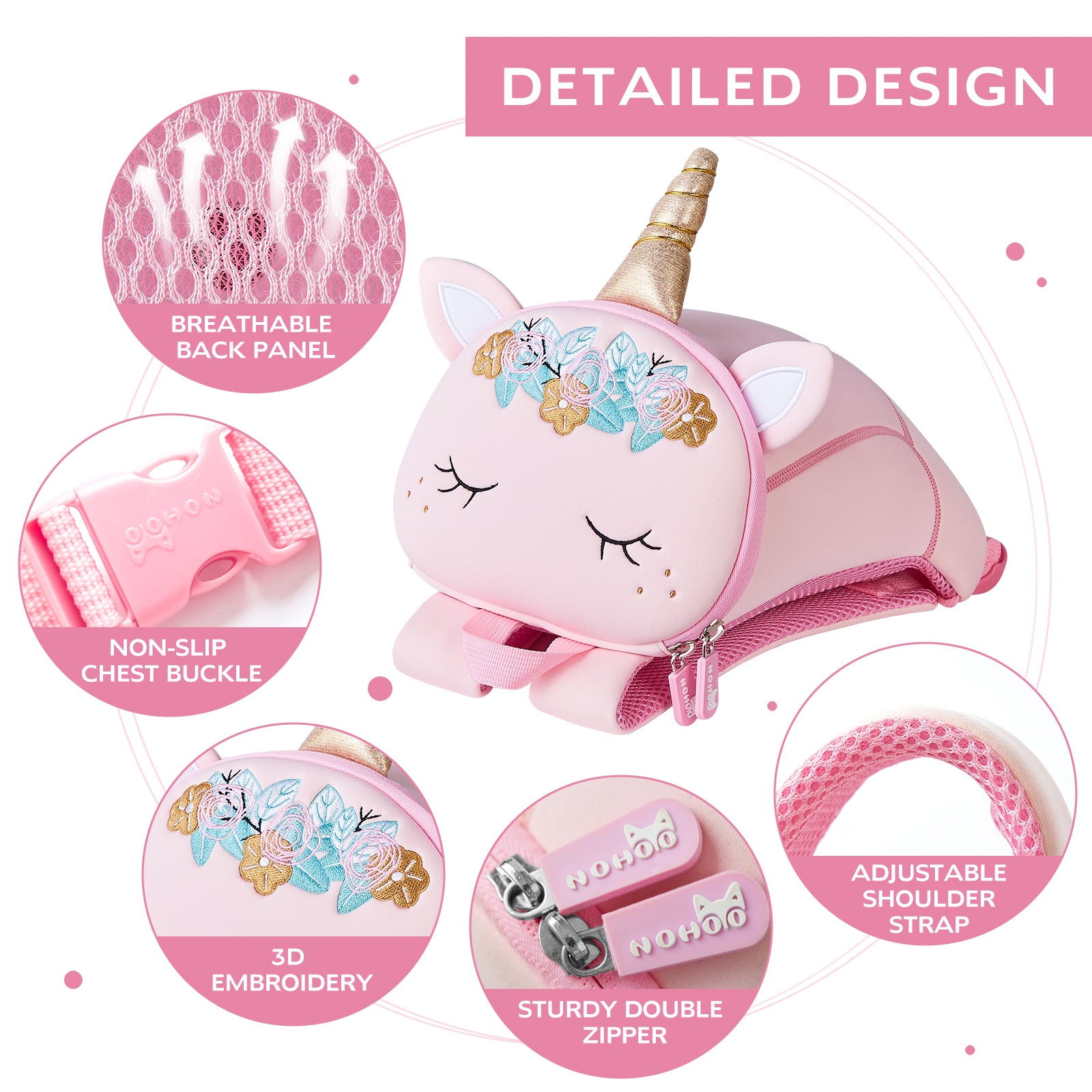 Unicorn Buddy Backpack – For Kids (Ages 2–6)