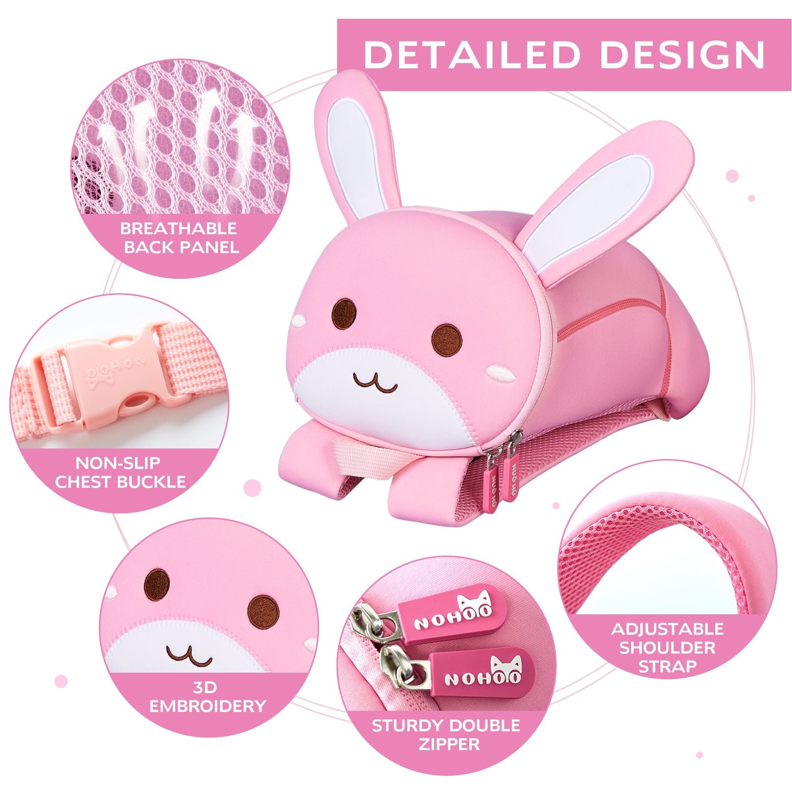 Bunny Buddy Backpack – For Kids (Ages 2–6)