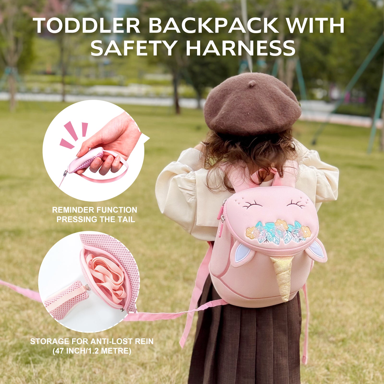 Unicorn Buddy Backpack – For Kids (Ages 2–6)